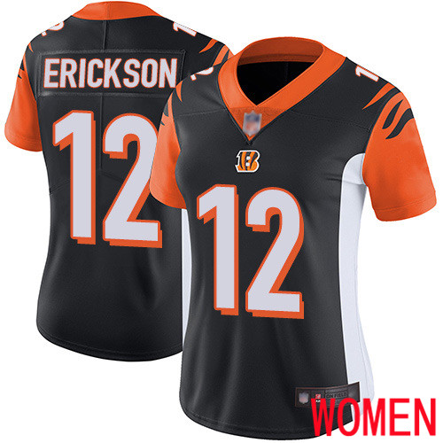 Cincinnati Bengals Limited Black Women Alex Erickson Home Jersey NFL Footballl #12 Vapor Untouchable->cincinnati bengals->NFL Jersey